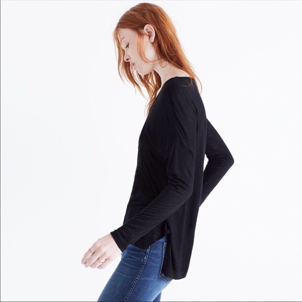 Madewell Anthem V Neck Hi-Lo Tee